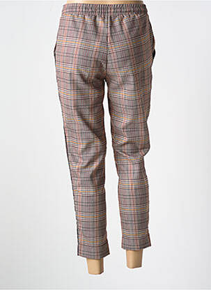 Pantalon 7/8 țesătură poplin mărime normală maro BANANA MOON femeie