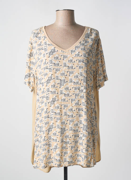 Tunică mâneci scurte bej YAYA femeie