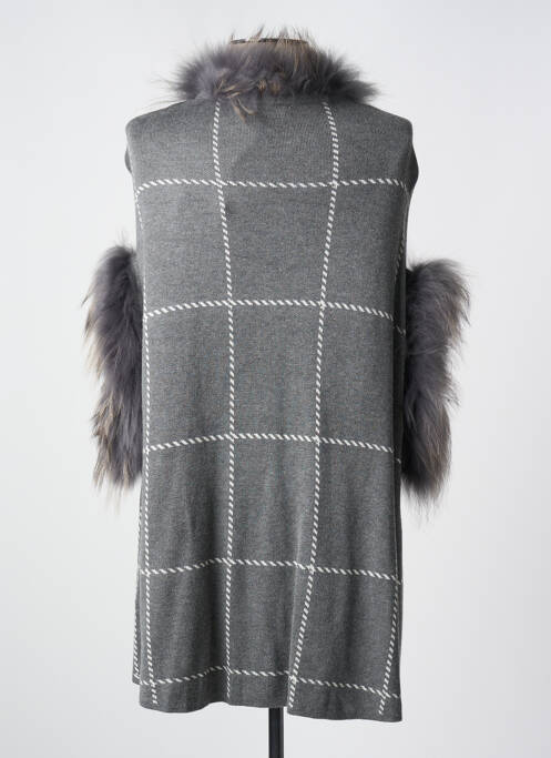 Vestă cu mâneci scurte gri PASSIONI femeie