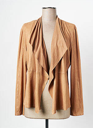 Vestă cu mâneci lungi bej EVA KAYAN femeie