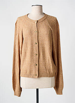 Vestă cu mâneci lungi maro FABIENNE CHAPOT femeie