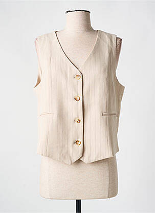 Vestă fără mâneci bej K-DESIGN femeie