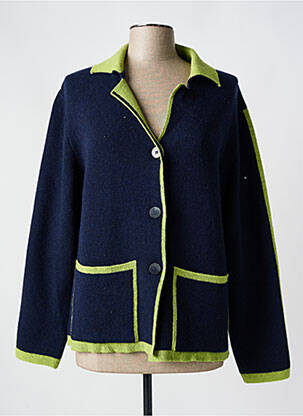 Vestă cu mâneci lungi elasticitate albastru L'ATELIER D'ANNA femme