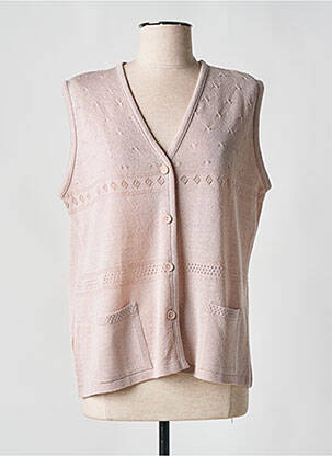 Vestă fără mâneci bej I.ODENA femeie