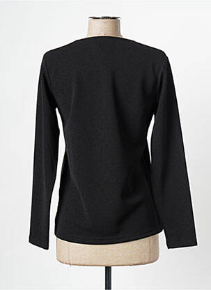Tricou mâneci lungi mâneci lungi negru FRANCE RIVOIRE femeie
