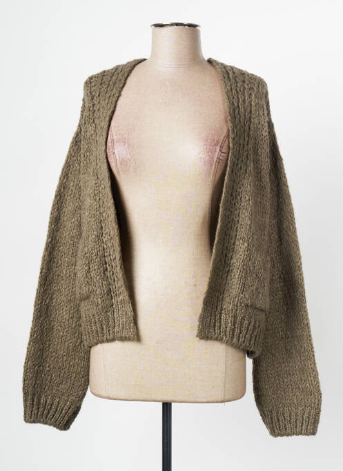 Vestă cu mâneci lungi verde SIGNE NATURE femeie