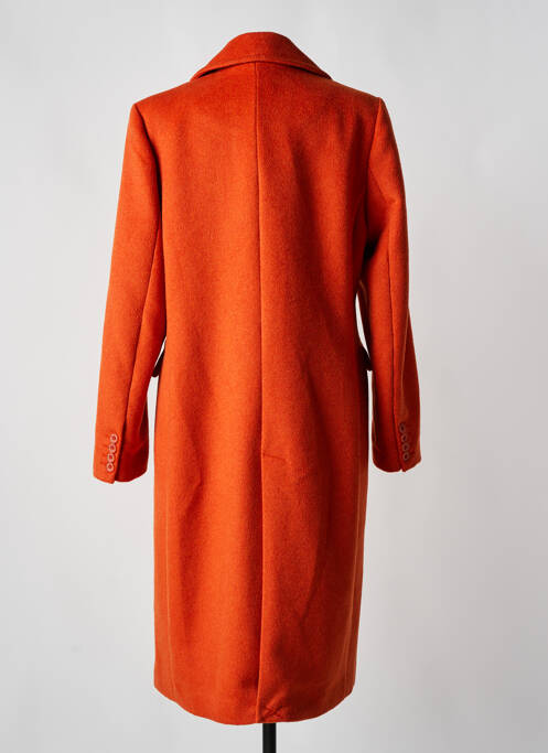 Palton lung portocaliu ANDAM femeie