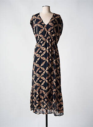 Rochie lungă negru FROGBOX femeie