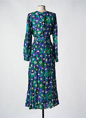 Rochie lungă mâneci lungi mâneci lungi verde FABIENNE CHAPOT femeie