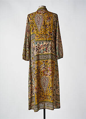 Rochie lungă mâneci lungi mâneci lungi verde SIGNE NATURE femeie