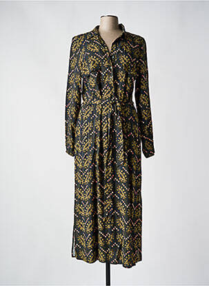Rochie lungă mâneci lungi mâneci lungi verde SIGNE NATURE femeie