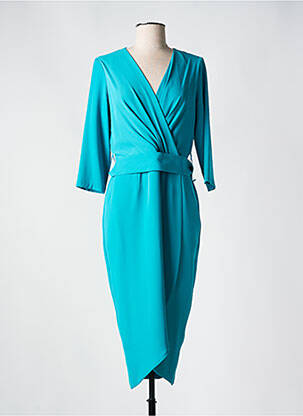 Rochie midi mâneci 3/4 mâneci 3/4 verde BARILOCHE femeie