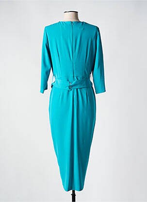 Rochie midi mâneci 3/4 mâneci 3/4 verde BARILOCHE femeie