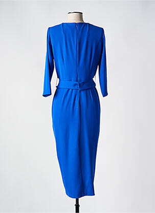 Rochie midi mâneci 3/4 mâneci 3/4 albastru BARILOCHE femeie