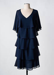 Rochie midi croială fluidă mâneci 3/4 albastru BARILOCHE femme