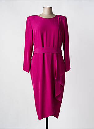 Rochie midi mâneci 3/4 mâneci 3/4 roz BARILOCHE femeie