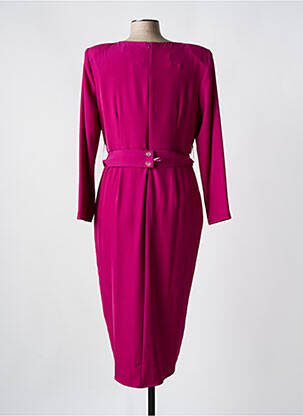 Rochie midi mâneci 3/4 mâneci 3/4 roz BARILOCHE femeie