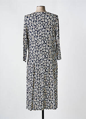Rochie midi imprimeu floral mâneci lungi negru FRANK WALDER femeie