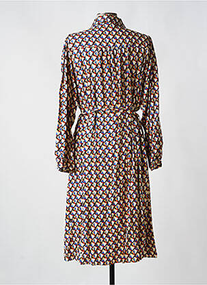 Rochie midi mâneci lungi mâneci lungi bej C'EST BEAU LA VIE femeie