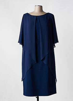Rochie midi mâneci 3/4 mâneci 3/4 albastru MATHIEU PARIS femeie