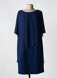 Rochie midi mâneci 3/4 mâneci 3/4 albastru MATHIEU PARIS femme