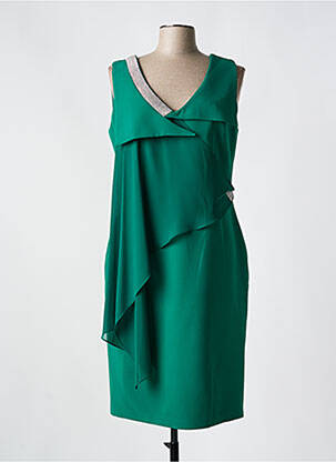 Rochie midi fără mâneci fără mâneci verde MATHIEU PARIS femeie