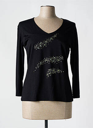 Tricou mâneci lungi mâneci lungi negru HONEY MOON femeie