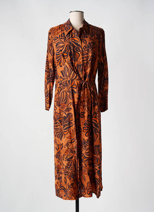 Rochie midi portocaliu SIGNE NATURE femeie