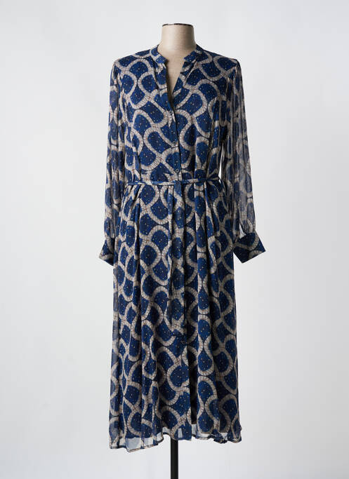 Rochie lungă albastru ANDAM femeie