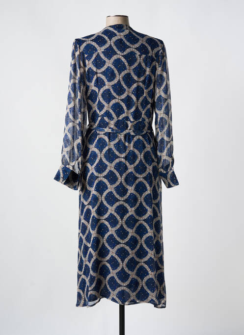 Rochie lungă albastru ANDAM femeie