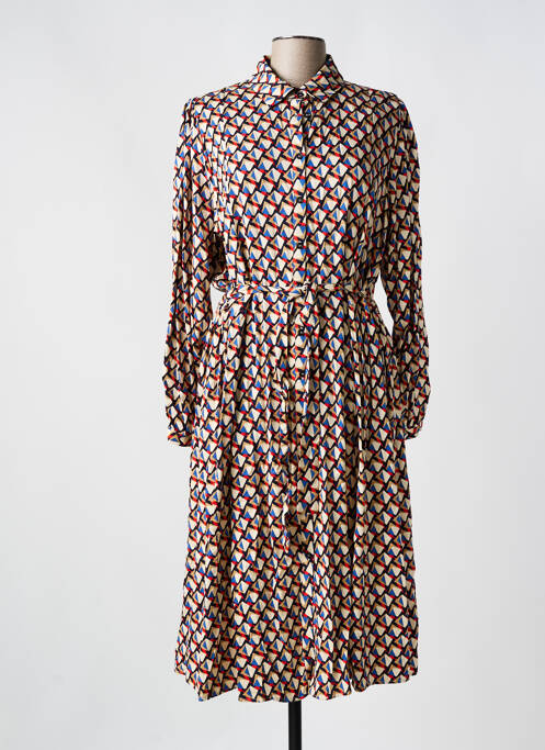 Rochie midi bej C'EST BEAU LA VIE femeie