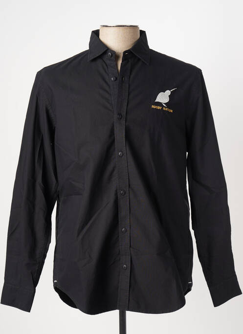 Cămașă cu mâneci lungi negru SERGE BLANCO bărbat