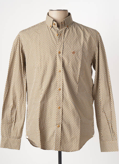 Cămașă cu mâneci lungi maro SERGE BLANCO bărbat