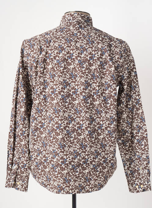 Cămașă cu mâneci lungi maro SERGE BLANCO bărbat