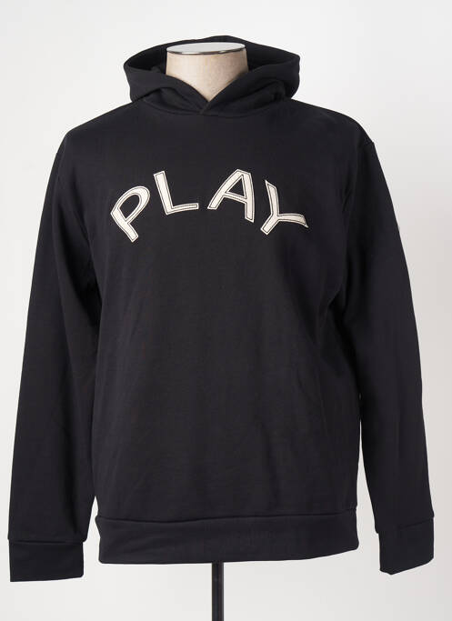 Hanorac cu glugă negru SERGE BLANCO bărbat