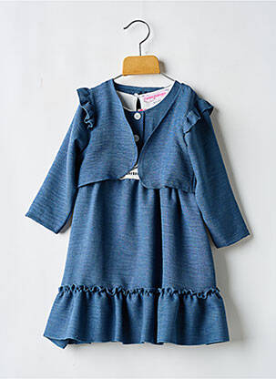 Set rochie tip de jachetă albastru P'TIT MÔME fată