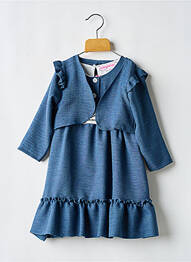 Set rochie mâneci lungi albastru P'TIT MÔME fille