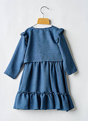 Set rochie tip de jachetă albastru P'TIT MÔME fată