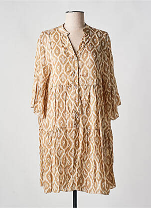 Rochie scurtă bej SENES femeie