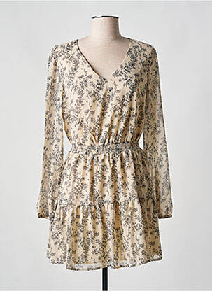 Rochie scurtă bej IKOONE&BIANKA femeie