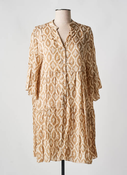 Rochie scurtă bej SENES femeie