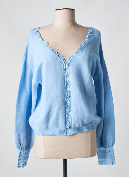 Vestă cu mâneci lungi albastru EXQUISS'S femeie