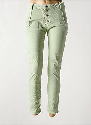 Blugi cu croială slim verde MELLY & CO femeie