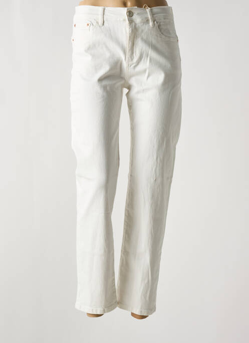 Blugi cu croială dreaptă alb ONADO femeie