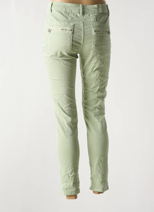 Blugi cu croială slim verde MELLY & CO femeie