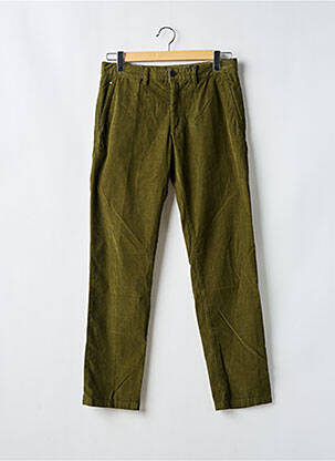 Pantalon drept croială dreaptă verde TOMMY HILFIGER bărbat
