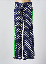 Pantalon drept talie elastică mărime normală albastru AMELIE & AMELIE femme