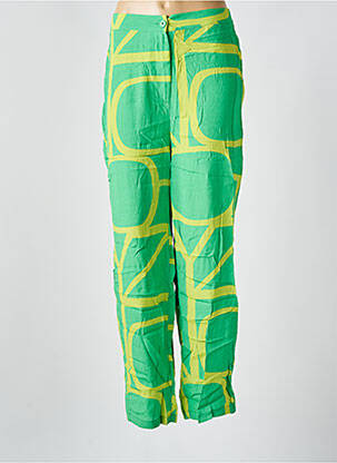 Pantalon drept talie înaltă talie înaltă verde ONLY femeie