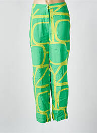 Pantalon drept talie înaltă talie înaltă verde ONLY femeie