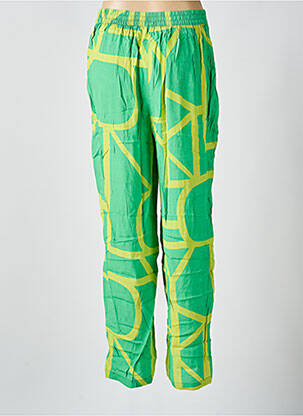 Pantalon drept talie înaltă talie înaltă verde ONLY femeie